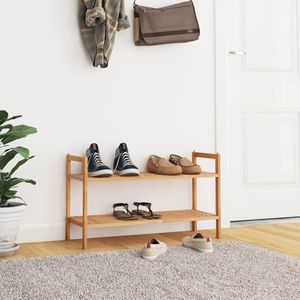 vidaXL Suport de pantofi, 69x27x41 cm, lemn masiv de nuc imagine