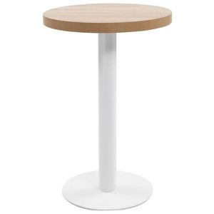 vidaXL Masă de bistro, maro deschis, 50 cm, MDF imagine