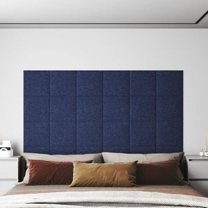 vidaXL Panouri de perete 12 buc. albastru 30x30 cm textil 1, 08 m² imagine