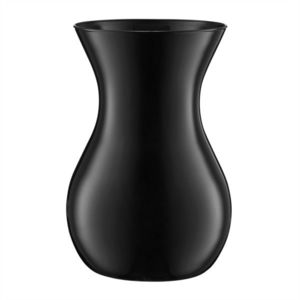 Vaza Black, Ambition, 18 cm, sticla, negru imagine
