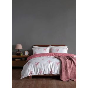 Lenjerie de pat pentru o persoana (FR), Meltem - Pink, Primacasa by Türkiz, Bumbac Ranforce imagine