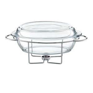 Chafing dish / Vas termorezistent cu incalzitor Oval Saule, Ambition, 4.5 L, sticla imagine