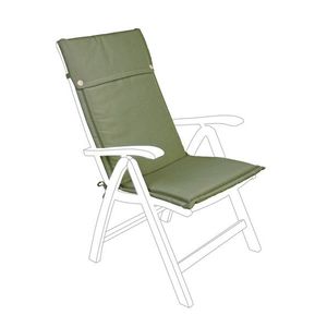 Perna pentru scaun de gradina cu spatar inalt Royal, Bizzotto, 50 x 120 cm, tesatura Ofelin, verde sage imagine