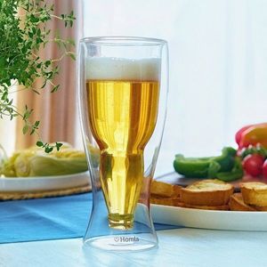 Pahar de bere Alcol Beer, Homla, 500 ml, sticla, transparent imagine