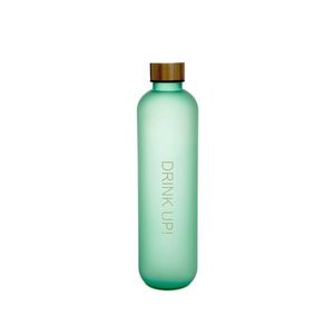 Sticla de apa Daily, Homla, 1 L, plastic/metal, verde/maro imagine