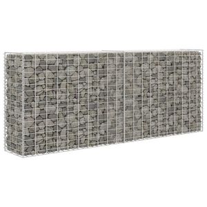 vidaXL Coș gabion, 85 x 30 x 200 cm, oțel galvanizat imagine