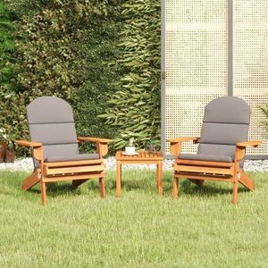 vidaXL Set mobilier de grădină Adirondack, 3 piese, lemn masiv acacia imagine