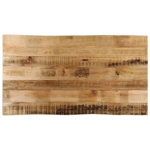 vidaXL Blat de masă contur natural 110x60x3, 8 cm lemn masiv mango brut imagine