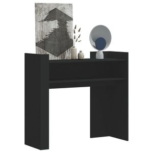 vidaXL Măsuță consolă, negru, 100x35x90 cm, lemn prelucrat imagine
