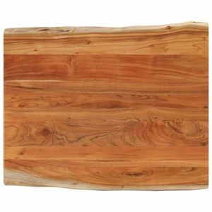 vidaXL Blat masă 100x80x3, 8 cm dreptunghiular lemn acacia margine vie imagine