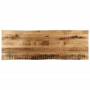 vidaXL Blat de masă contur organic 140x40x3, 8 cm lemn masiv mango brut imagine