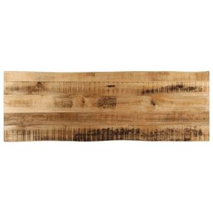 vidaXL Blat de masă contur organic 110x40x3, 8 cm lemn masiv mango brut imagine