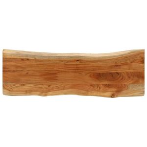 vidaXL Blat masă 110x40x3, 8 cm dreptunghiular lemn acacia margine vie imagine