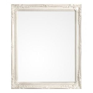 Oglinda decorativa, Miro, Bizzotto, 46x56 cm, lemn de paulownia, alb imagine