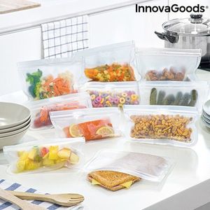 Set de pungi reutilizabile pentru alimente Freco InnovaGoods 10 Piese imagine