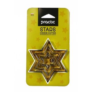 Forma fursecuri 6 piese Stars Practic, metal, 9.3 cm imagine