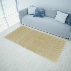 Covor dreptunghiular din bambus natural 150 x 200 cm imagine