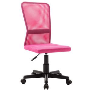 vidaXL Scaun de birou, roz, 44 x 52 x 100 cm, plasă textilă imagine