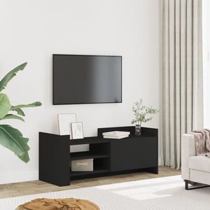 vidaXL Comodă TV, negru, 100x35x40 cm, lemn prelucrat imagine