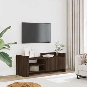vidaXL Comodă TV, stejar maro, 100x35x40 cm, lemn prelucrat imagine