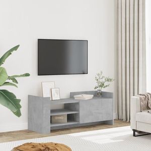 vidaXL Comodă TV, gri beton, 100x35x40 cm, lemn prelucrat imagine