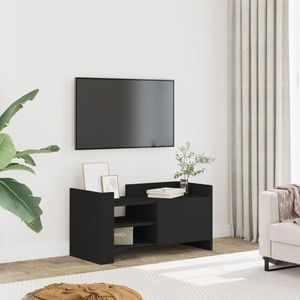 vidaXL Comodă TV, negru, 80x35x40 cm, lemn prelucrat imagine