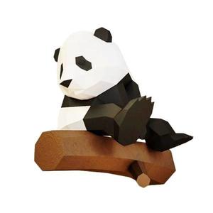 Kit hartie 3D macheta de asamblat, miniatura, Panda, DIY imagine