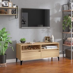 vidaXL Comodă TV, stejar sonoma, 100x34, 5x44, 5 cm, lemn prelucrat imagine