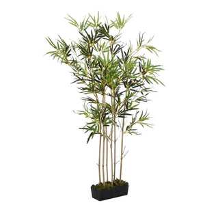vidaXL Arbore din bambus artificial 1288 de frunze 180 cm verde imagine