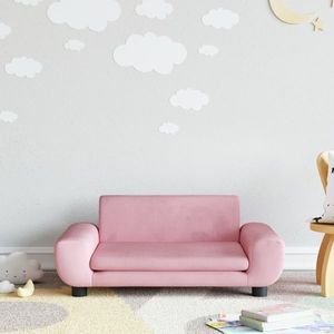 vidaXL Canapea pentru copii, roz, 70x45x33 cm, catifea imagine