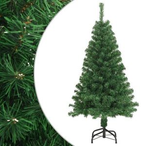 vidaXL Pom de Crăciun artificial cu ramuri groase, verde, 150 cm, PVC imagine