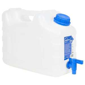 vidaXL Recipient de apă cu robinet, transparent, 12 L, plastic imagine