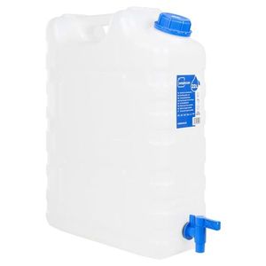 vidaXL Recipient de apă cu robinet, transparent, 22 L, plastic imagine