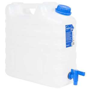vidaXL Recipient de apă cu robinet, transparent, 17 L, plastic imagine