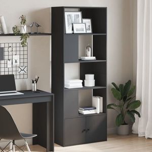 vidaXL Bibliotecă, negru, 70x36x189 cm, lemn prelucrat imagine