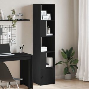 vidaXL Bibliotecă, negru, 40x36x189 cm, lemn prelucrat imagine