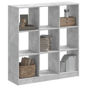 vidaXL Bibliotecă, gri beton, 102x32x108 cm, lemn prelucrat imagine