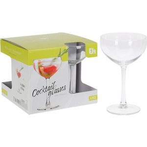 Set 4 pahare pentru cocktail, 240 ml, 9.2x15 cm, sticla imagine