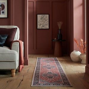 Covor Windsor Traditional Red, Flair Rugs, 60x230 cm, fibre reciclate/poliester chenille, rosu imagine