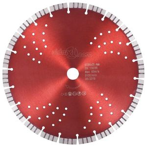 vidaXL Disc diamantat de tăiere cu segmente turbo și găuri oțel 300 mm imagine