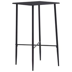 vidaXL Masă de bar, negru, 60 x 60 x 111 cm, MDF imagine