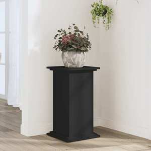 vidaXL Suport de plante, negru, 33x33x60 cm, lemn prelucrat imagine