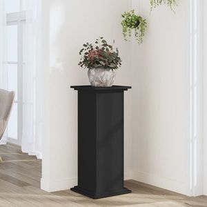 vidaXL Suport de plante, negru, 33x33x80 cm, lemn prelucrat imagine