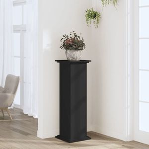 vidaXL Suport de plante, negru, 33x33x100 cm, lemn prelucrat imagine