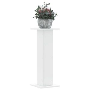 vidaXL Suporturi de plante, 2 buc., alb, 30x30x80 cm, lemn prelucrat imagine