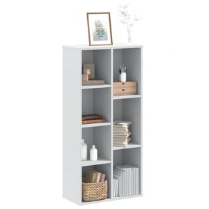 vidaXL Bibliotecă, alb, 50x25x105 cm, lemn prelucrat imagine