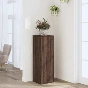 vidaXL Suport de plante, stejar maro, 33x33x100 cm, lemn prelucrat imagine