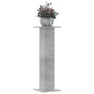 vidaXL Suport de plante, 2 buc., gri beton, 30x30x95 cm lemn prelucrat imagine