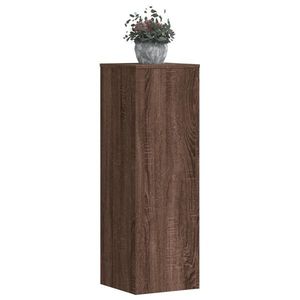 vidaXL Suporturi plante 2 buc. stejar maro 33x33x100 cm lemn prelucrat imagine