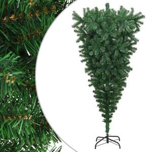 vidaXL Pom de Crăciun artificial inversat, cu suport, verde, 180 cm imagine